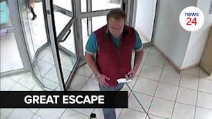 WATCH | Convicted murderer's trip to bank before fleeing South Africa